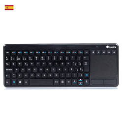 NGS TV Warrior, QWERTY, ES keyboard Home RF Wireless Spanish Black
