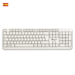 NGS Spike, QWERTY, ES keyboard Universal USB Spanish White