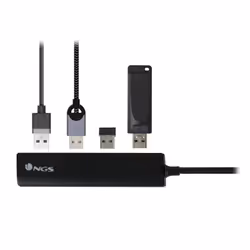 NGS WONDERHUB4 USB 2.0 Type-C 480 Mbit/s Black