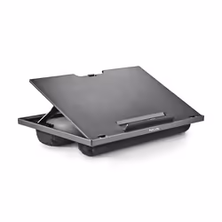 NGS LAPNEST, 39.6 cm (15.6"), Black, Plastic, 376 mm, 283 mm, 55 mm