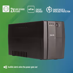 NGS ﻿﻿FORTRESS 900 V3 uninterruptible power supply (UPS) Standby (Offline) 0.9 kVA 720 W 2 AC outlet(s) - Additional view 5