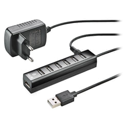 NGS IHUB7 TINY USB 2.0 480 Mbit/s Black