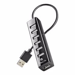 NGS IHUB7 TINY USB 2.0 480 Mbit/s Black
