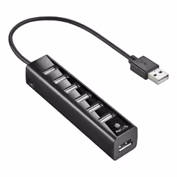 NGS IHUB7 TINY USB 2.0 480 Mbit/s Black
