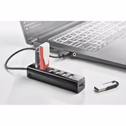 NGS IHUB7 TINY USB 2.0 480 Mbit/s Black - Additional view 5