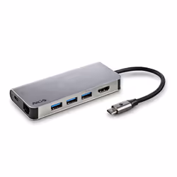 NGS WONDER DOCK 8 USB 2.0 Type-C Silver