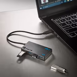 NGS WONDER IHUB4 USB 3.2 Gen 1 (3.1 Gen 1) Type-A 480 Mbit/s Black - Additional view 7