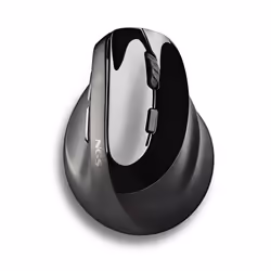 NGS EVO MOKSHA, Right-hand, Vertical design, Optical, RF Wireless, 2400 DPI, Black