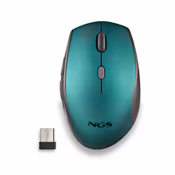 NGS BEE BLUE, Right-hand, Vertical design, Optical, RF Wireless, 1600 DPI, Blue