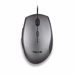NGS MOTH GRAY, Right-hand, Optical, USB Type-A, 1600 DPI, Grey