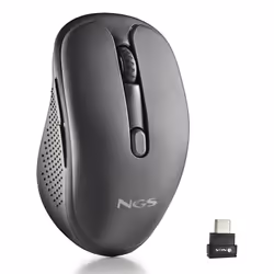 NGS EVO MIX, Right-hand, Laser, RF Wireless + Bluetooth, 3200 DPI, Black