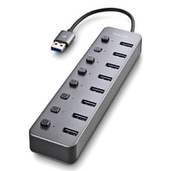 NGS IHUB 8 USB 2.0 Type-A 5000 Mbit/s Black