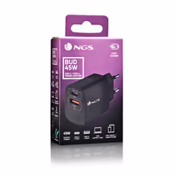 NGS BUD 45W Universal Black AC Fast charging Indoor - Additional view 5