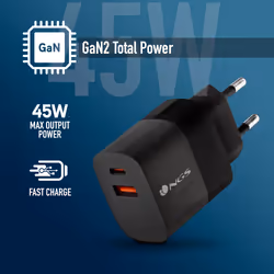 NGS BUD 45W Universal Black AC Fast charging Indoor - Additional view 7