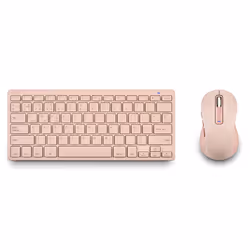 NGS FANTASY KIT PINK, Mini, Wireless, RF Wireless + Bluetooth, QWERTY, Pink, Mouse included