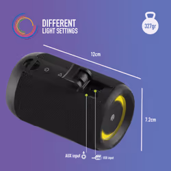 NGS ROLLER FURIA 2 TINY Stereo portable speaker Black 10 W - Additional view 7