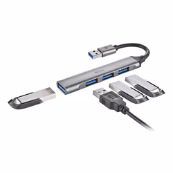 NGS IHUB4 MICRO USB 3.2 Gen 1 (3.1 Gen 1) Type-A 5000 Mbit/s Silver