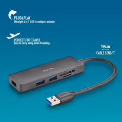 NGS IHUB READER USB 3.2 Gen 1 (3.1 Gen 1) Type-A 5000 Mbit/s Black - Additional view 4