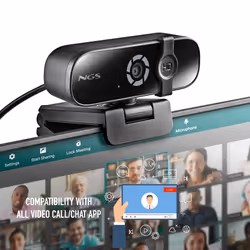 NGS XPRESSCAM 2000 webcam 5 MP 2560 x 1440 pixels USB Black - Additional view 5