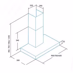 Edesa ECB-6611 X Wall-mounted Stainless steel 645 m³/h