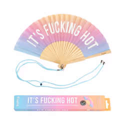 Fisura - Original folding fan with message in english. Handheld folding fan for women. Rave wood folding hand fan. Fans for w ...