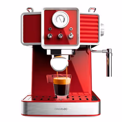 Cecotec 01727, Espresso machine, 1.5 L, Ground coffee, 1350 W, Red