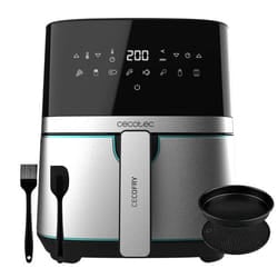 Cecotec 03317 fryer Single 5.5 L Stand-alone 1700 W Hot air fryer Black, Stainless steel