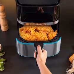 Cecotec 03317 fryer Single 5.5 L Stand-alone 1700 W Hot air fryer Black, Stainless steel - Additional view 5