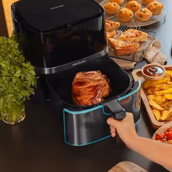 Cecotec 03317 fryer Single 5.5 L Stand-alone 1700 W Hot air fryer Black, Stainless steel - Additional view 7
