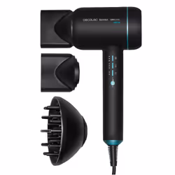 Cecotec Bamba IoniCare 6000 RockStar Ice, Black, 1800 W