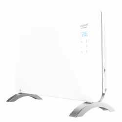 Cecotec 05319, Convector electric space heater, IP24, Indoor, Floor, Wall, White, Glass