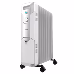 Cecotec 05882, Oil electric space heater, Oil, Indoor, Floor, White, Buttons, Rotary