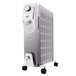 Cecotec 05888, Oil electric space heater, Oil, Indoor, Floor, White, Buttons, Rotary