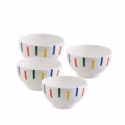 Benetton BE-0253, Bowl set, Round, Multicolour, 0.65 L, 4 pc(s)