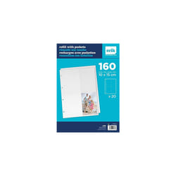 Refill For Photo Album | 20 Double Sided Pages | 4 Pockets Per Page | 6x4 Photo Album - 10x15 cm
