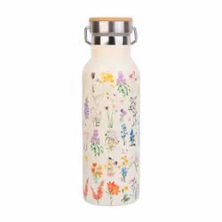 Botanical Wild Flowers Metal Hot&Cold Bottle 500ml / 17oz - Water Bottle Metal - Hot and Cold Water Bottle - Cute Water Bottl ...
