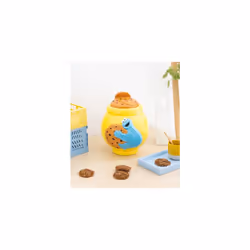 Sesame Street Cookie Jar With Lid | Biscuit Tin | 20.5 x 21.1 x 26 cm | Sweet Jar | Kitchen Decor | Airtight Food Storage Container | Cookie Monster