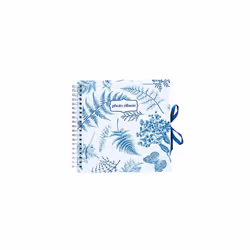 Blue Nature Photo Album Scrapbook | 9.84 x 9.84/ 25x25/ 40 Pages | Hardcover | Friend Gifts | Photo Books For Memories | Cute ...