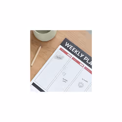 Weekly Planner A3 | Family Calendar | 54 Tear Off Pages | Desk Calendar | Organiser Planner | To Do List | Desk Planner | Desktop Notepad
