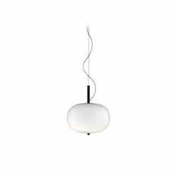 Grok Ilargi - LED Globe Ceiling Pendant Dark Ash Matt White Phase Cut Dimming 32cm 1315lm 2700K