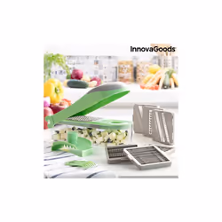 7 in 1 vegetable cutter, grater and mandolin with recipes and accessories Choppie Expert InnovaGoods