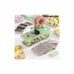 7 in 1 vegetable cutter, grater and mandolin with recipes and accessories Choppie Expert InnovaGoods