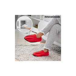 Microwavable Heated Slippers InnovaGoods Red