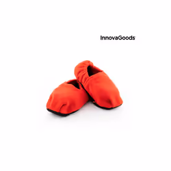 Microwavable Heated Slippers InnovaGoods Red