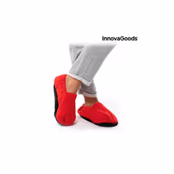 Microwavable Heated Slippers InnovaGoods Red