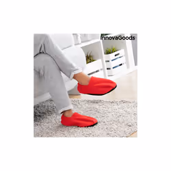 Microwavable Heated Slippers InnovaGoods Red - Additional view 5