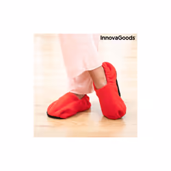 Microwavable Heated Slippers InnovaGoods Red - Additional view 6