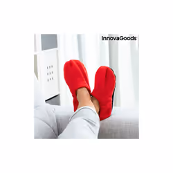 Microwavable Heated Slippers InnovaGoods Red - Additional view 7