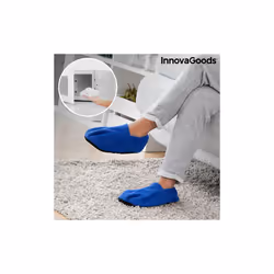 Microwavable Heated Slippers InnovaGoods Blue