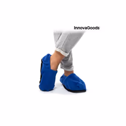 Microwavable Heated Slippers InnovaGoods Blue